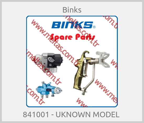 Binks-841001 - UKNOWN MODEL 