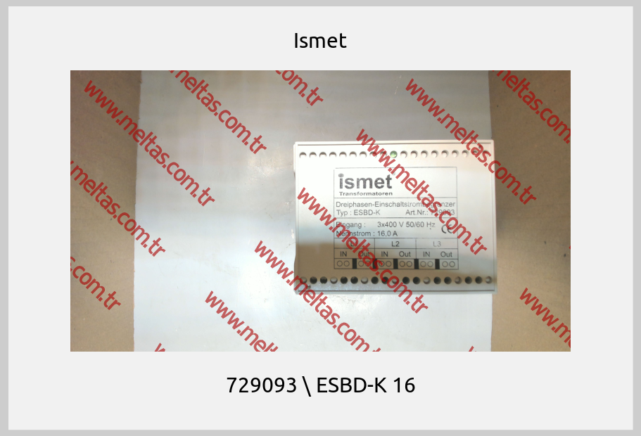 Ismet - 729093 \ ESBD-K 16