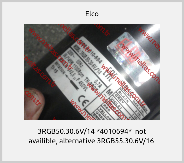 Elco-3RGB50.30.6V/14 *4010694*  not availible, alternative 3RGB55.30.6V/16 