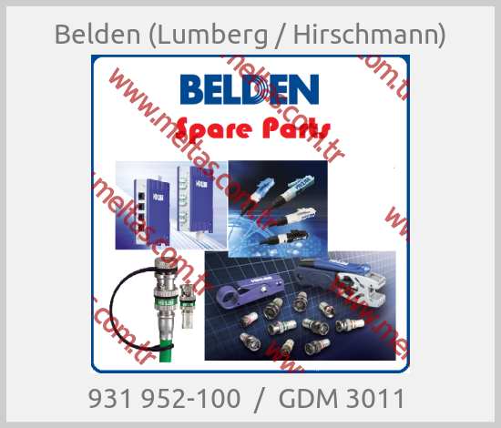 Belden (Lumberg / Hirschmann) - 931 952-100  /  GDM 3011 