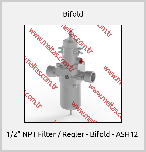Bifold-1/2" NPT Filter / Regler - Bifold - ASH12 