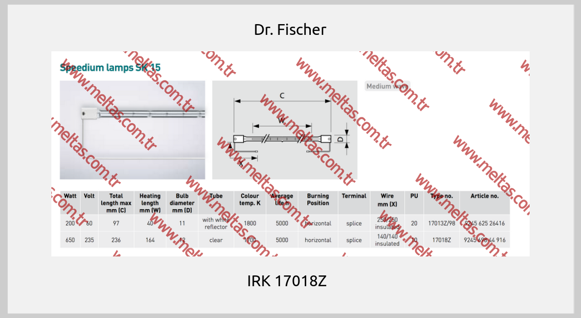 Dr. Fischer - IRK 17018Z  