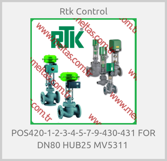Rtk Control - POS420-1-2-3-4-5-7-9-430-431 FOR DN80 HUB25 MV5311 