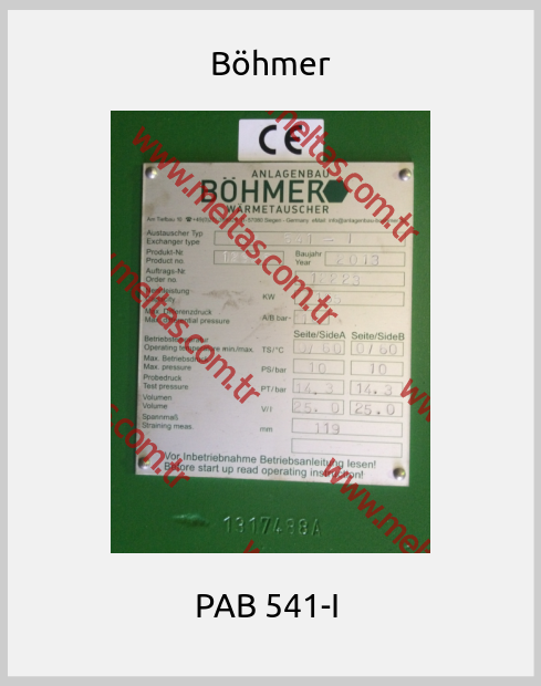 Böhmer - PAB 541-I 