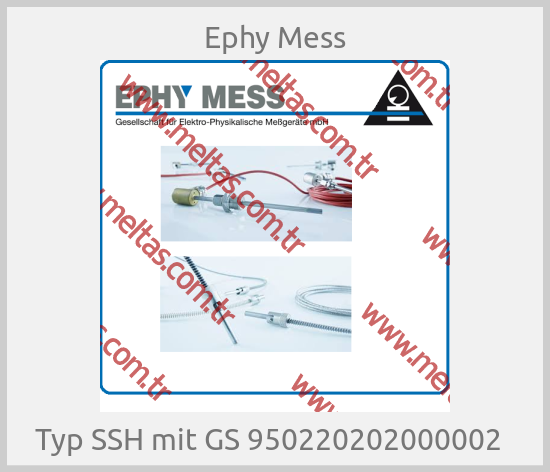 Ephy Mess - Typ SSH mit GS 950220202000002  