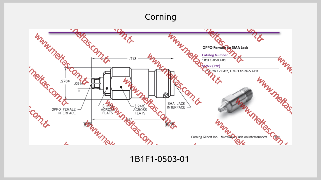 Corning - 1B1F1-0503-01 