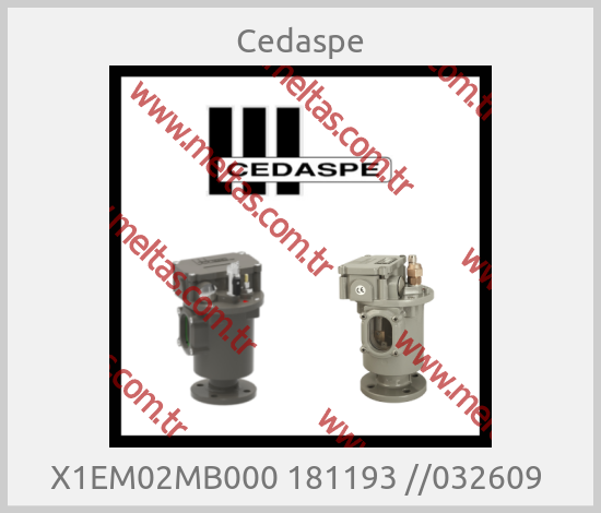 Cedaspe - X1EM02MB000 181193 //032609 