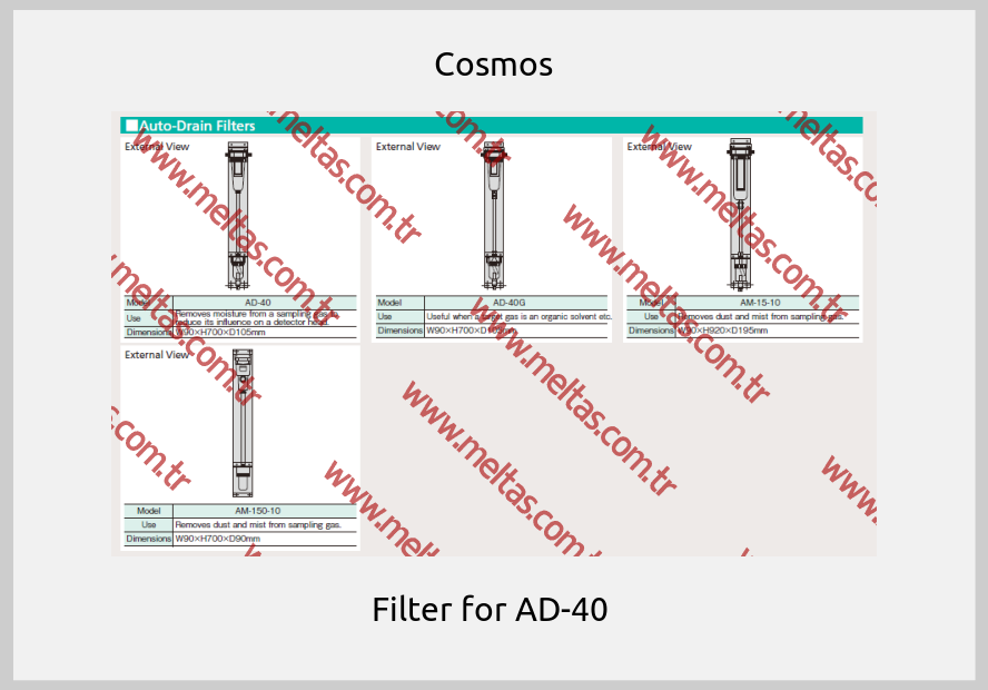 Cosmos-Filter for AD-40 