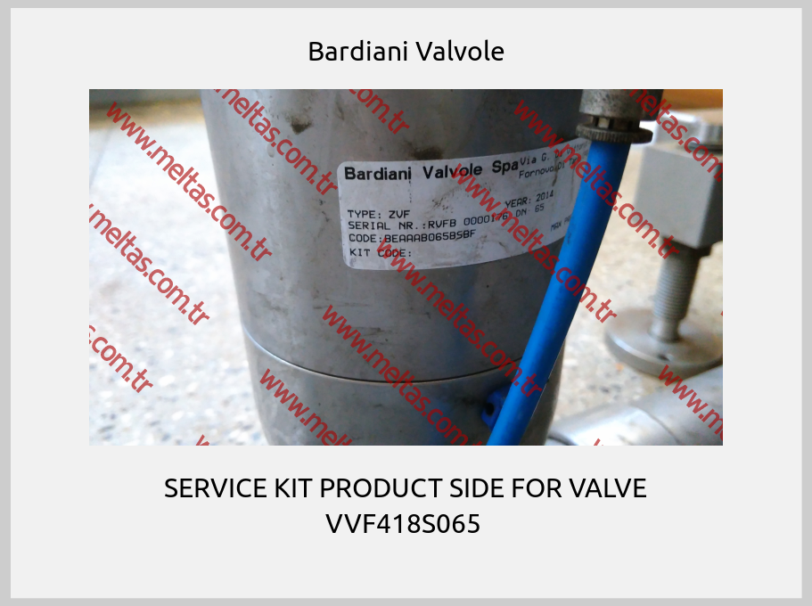 Bardiani Valvole-SERVICE KIT PRODUCT SIDE FOR VALVE VVF418S065 