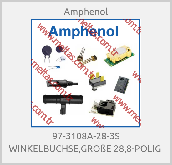 Amphenol - 97-3108A-28-3S WINKELBUCHSE,GROßE 28,8-POLIG 