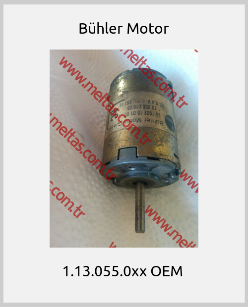 Bühler Motor - 1.13.055.0xx OEM 
