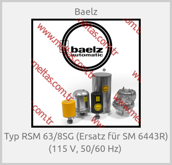 Baelz- Typ RSM 63/8SG (Ersatz für SM 6443R) (115 V, 50/60 Hz) 