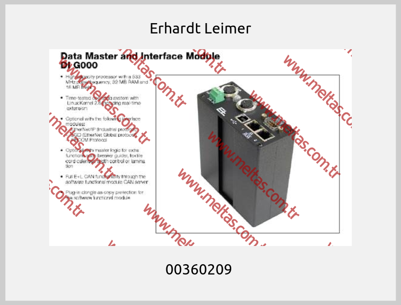 Erhardt Leimer - 00360209 