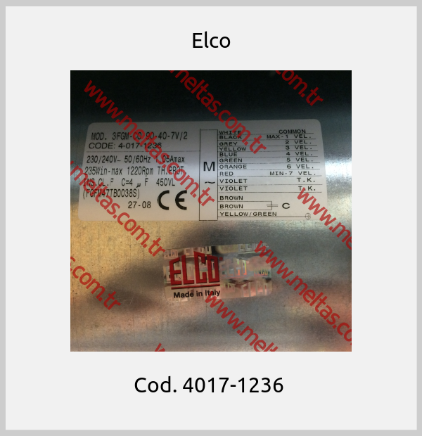 Elco-Cod. 4017-1236 