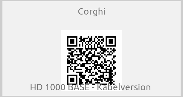 Corghi - HD 1000 BASE - Kabelversion 