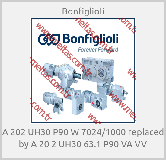 Bonfiglioli-A 202 UH30 P90 W 7024/1000 replaced by A 20 2 UH30 63.1 P90 VA VV