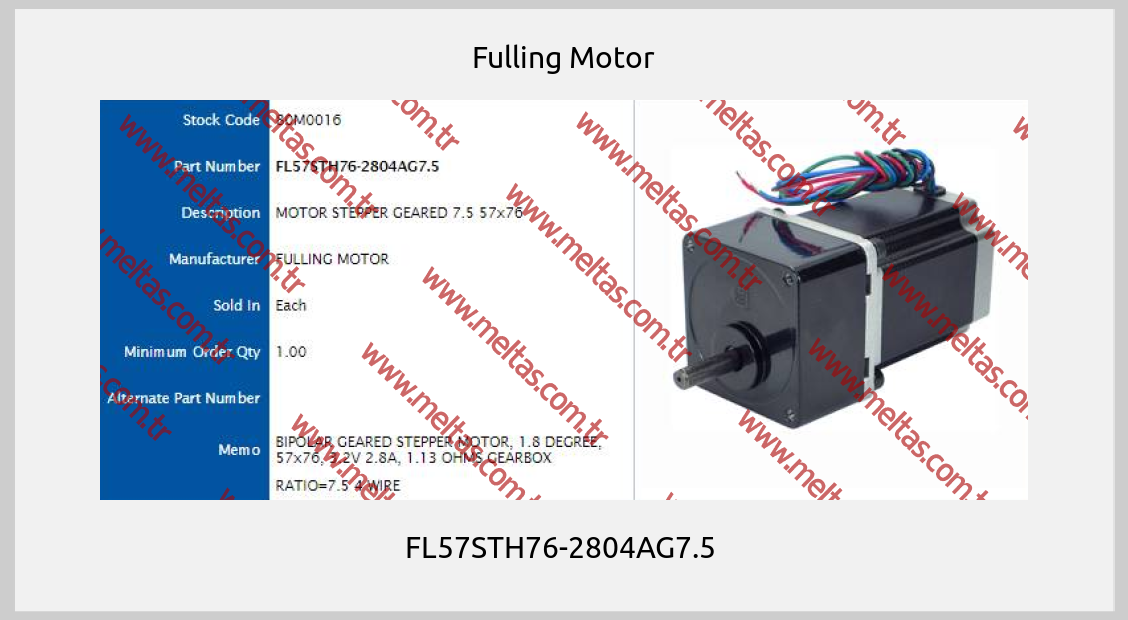 Fulling Motor - FL57STH76-2804AG7.5 