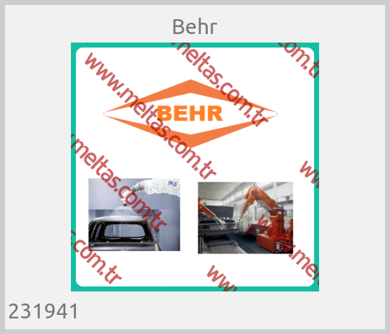 Behr - 231941                                                             