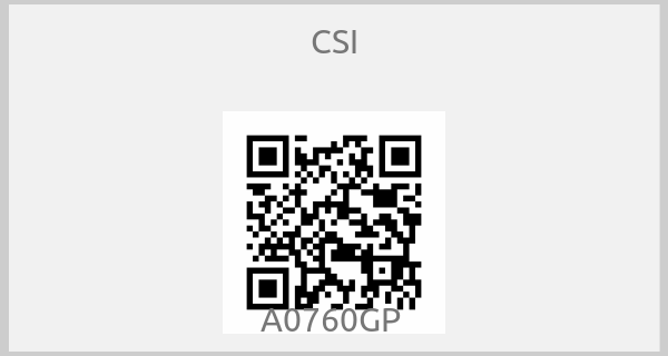 CSI - A0760GP 
