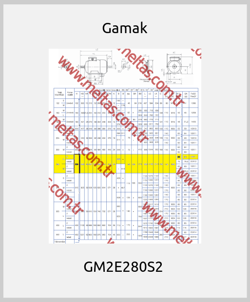 Gamak - GM2E280S2 