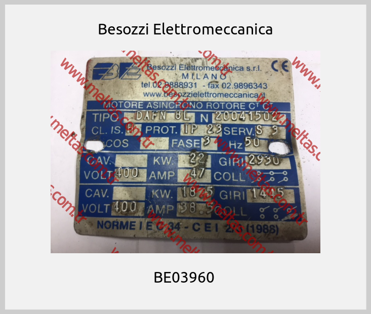 Besozzi Elettromeccanica - BE03960 