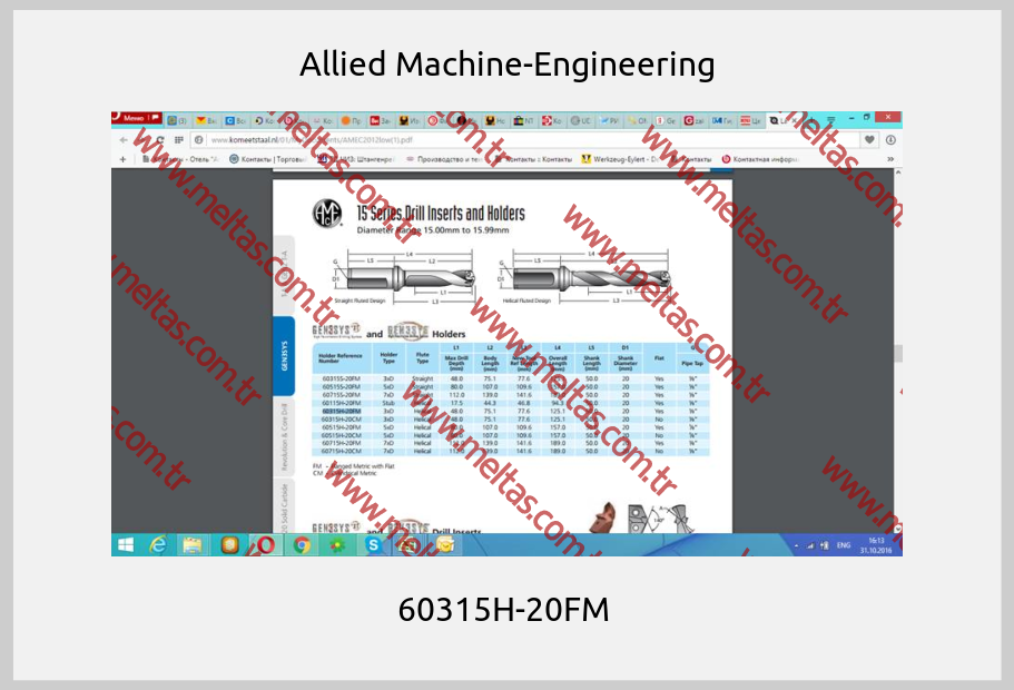 Allied Machine-Engineering - 60315H-20FM 