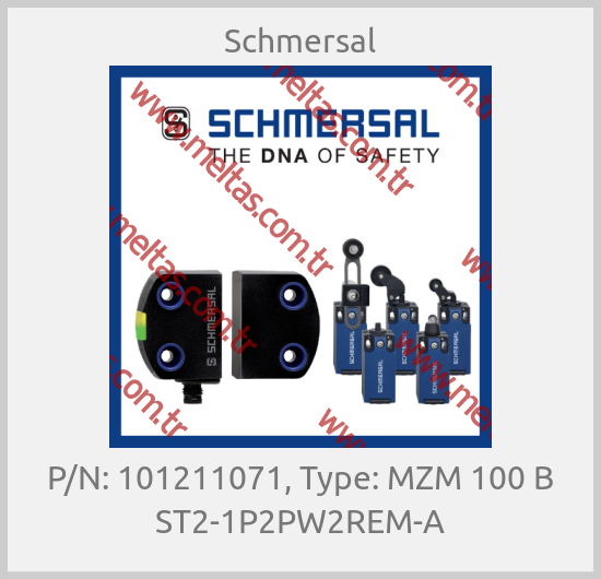 Schmersal-P/N: 101211071, Type: MZM 100 B ST2-1P2PW2REM-A