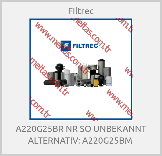 Filtrec-A220G25BR NR SO UNBEKANNT ALTERNATIV: A220G25BM 