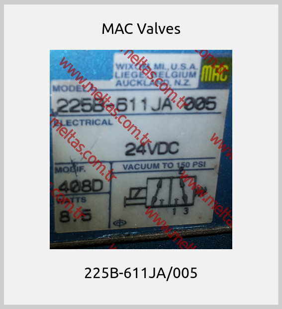 МAC Valves - 225B-611JA/005