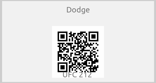 Dodge - UFC 212 