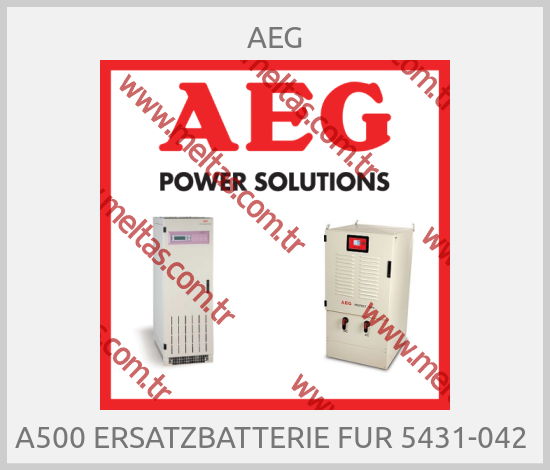 AEG - A500 ERSATZBATTERIE FUR 5431-042 