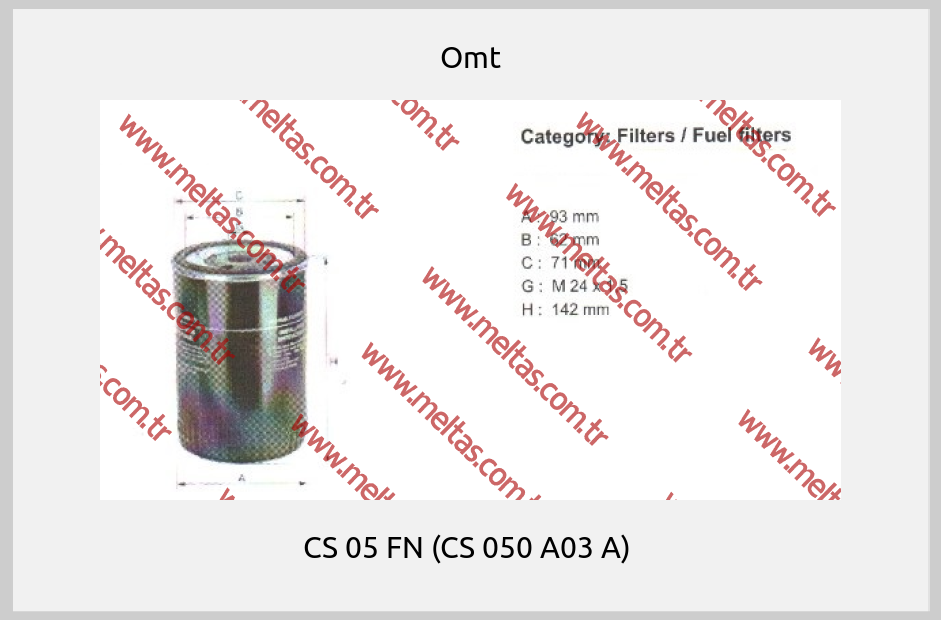 Omt - CS 05 FN (CS 050 A03 A) 