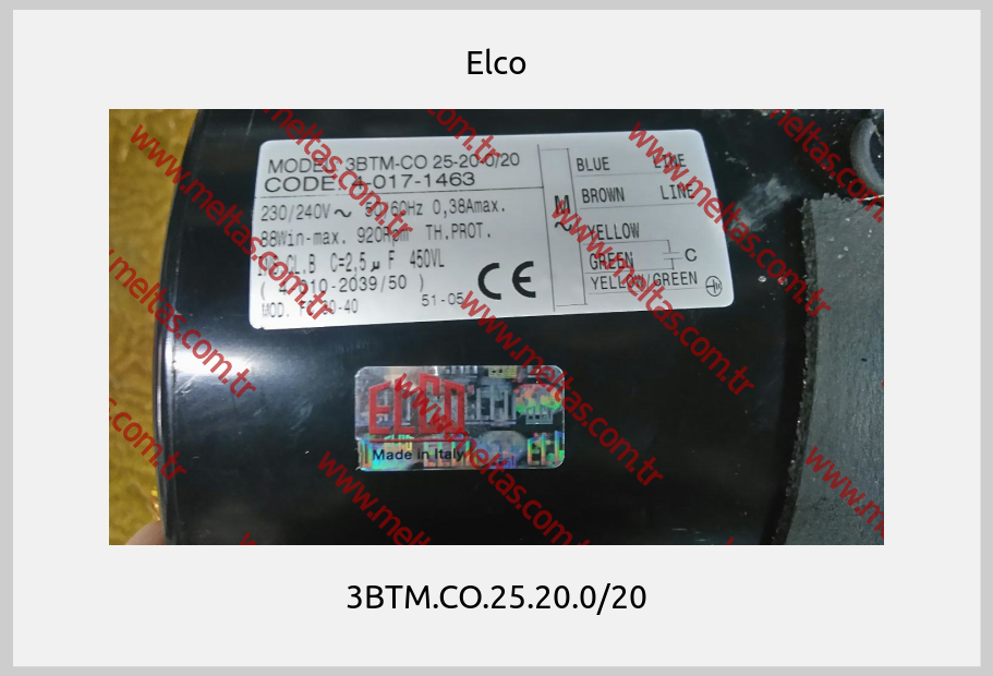Elco-3BTM.CO.25.20.0/20