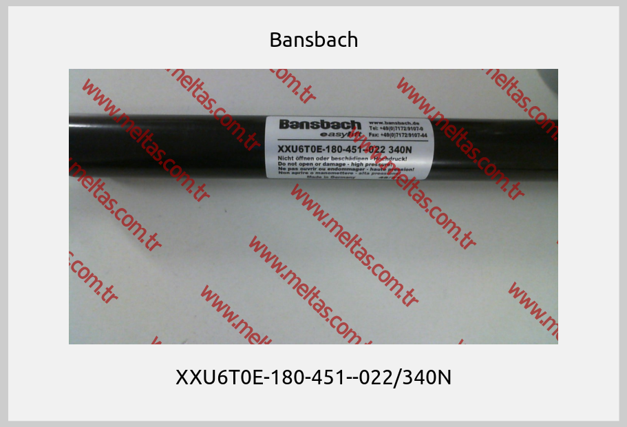 Bansbach - XXU6T0E-180-451--022/340N