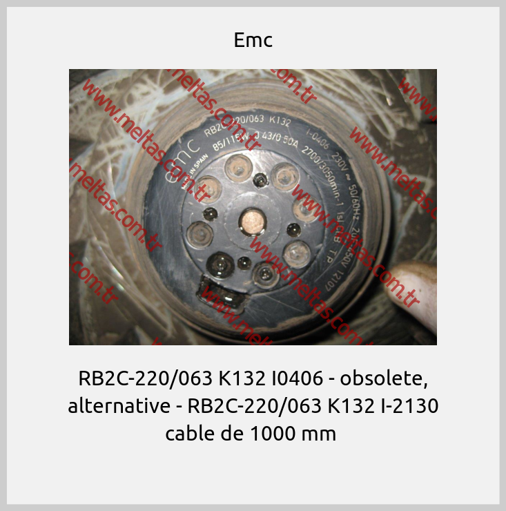 Emc - RB2C-220/063 K132 I0406 - obsolete, alternative - RB2C-220/063 K132 I-2130 cable de 1000 mm 