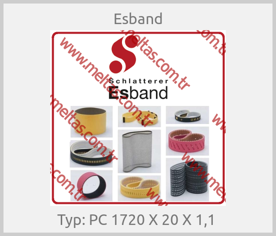 Esband - Typ: PC 1720 X 20 X 1,1 