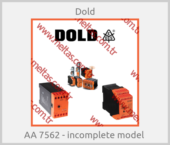 Dold - AA 7562 - incomplete model 