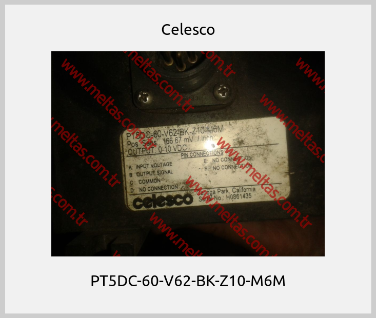 Celesco - PT5DC-60-V62-BK-Z10-M6M