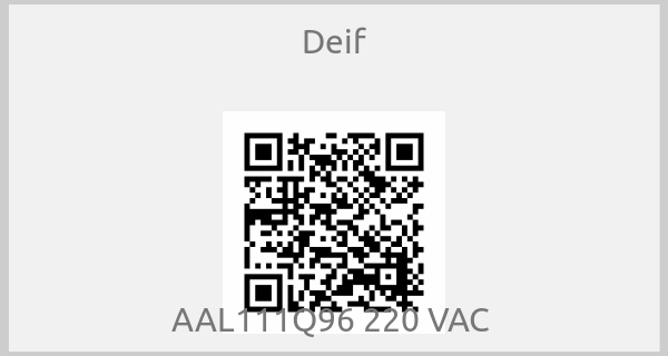 Deif - AAL111Q96 220 VAC 