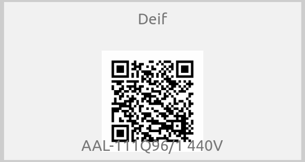 Deif - AAL-111Q96/1 440V