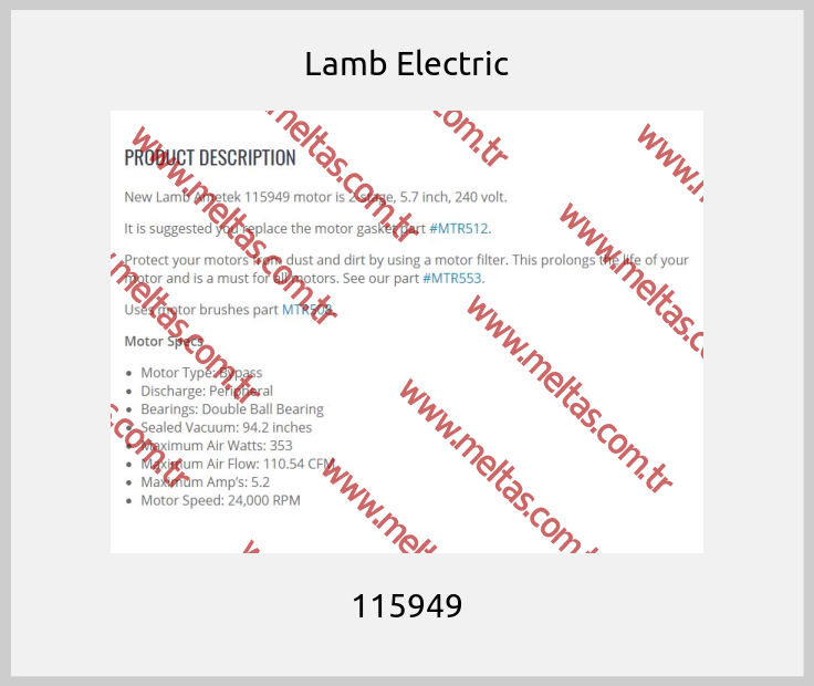Lamb Electric - 115949