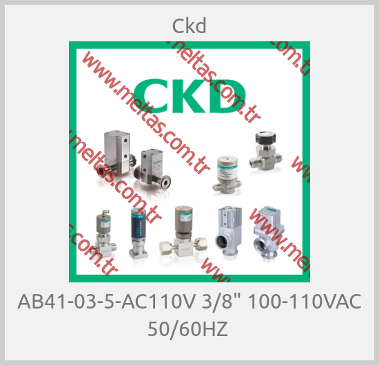 Ckd - AB41-03-5-AC110V 3/8" 100-110VAC 50/60HZ 