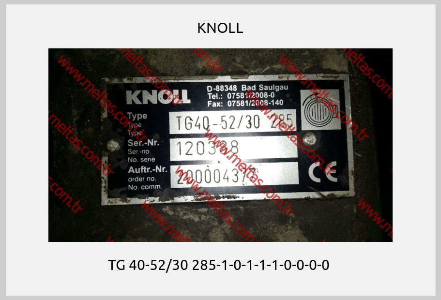 KNOLL - TG 40-52/30 285-1-0-1-1-1-0-0-0-0 