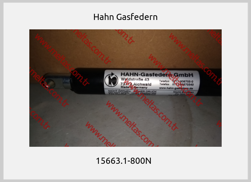 Hahn Gasfedern - 15663.1-800N  