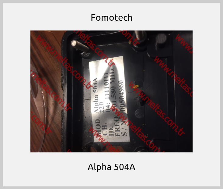 Fomotech-Alpha 504A