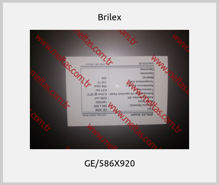 Brilex - GE/586X920