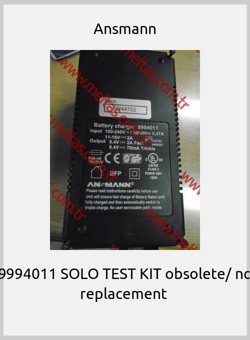 Ansmann - 9994011 SOLO TEST KIT obsolete/ no replacement 