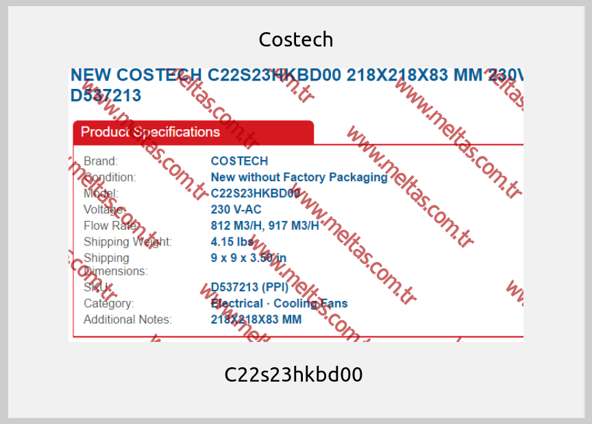 Costech - C22s23hkbd00 