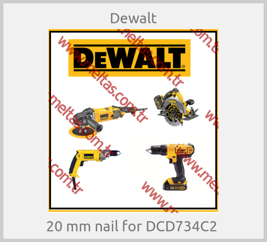 Dewalt-20 mm nail for DCD734C2 