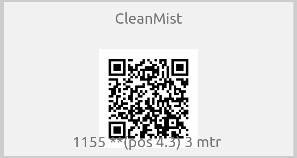 CleanMist - 1155 **(pos 4.3) 3 mtr 